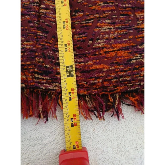 Coldwater Creek Southwestern Sweater Jacket Small Embroidered Fringe Unique - Picture 10 of 15